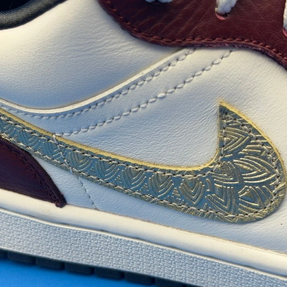 Jordan 1 Low SE Year of the Dragon Sail Dark Team Red FJ5735-100‎ Size 10W 8.5M